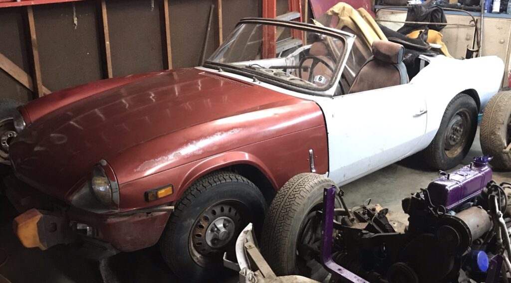 Mk4 Triumph Spitfire wearing a Mk2 Body